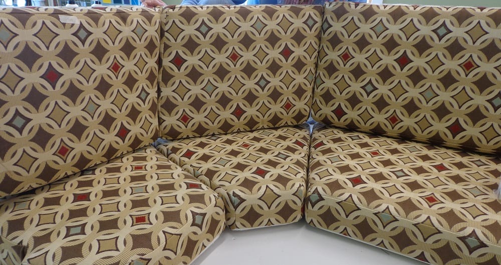 Completed_boat_upholstery_in_workshop